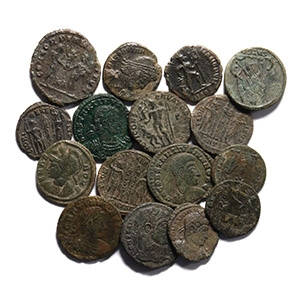 Ancient Roman Imperial Coins - Mixed AE3/4 Coin Group [16]