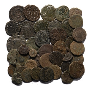 Ancient Roman Imperial Coins - Mixed AE3/4 Coin Group [40]