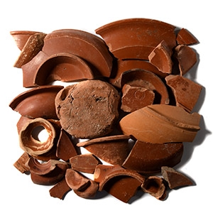Roman Leicestershire Redware Sherd Collection