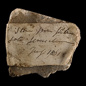 Byzantine Marble Fragment from the Golden Gate in Jerusalem