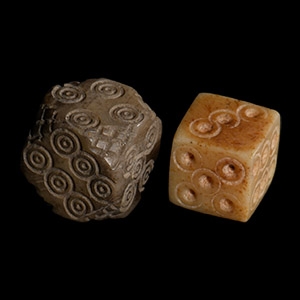 Roman Bone Dice Pair