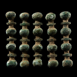 Iron Age Celtic Bronze Segmented Belt Link Group