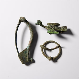 Roman Bronze Brooch Group