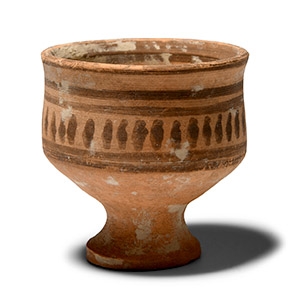 Roman Terracotta Footed Cup