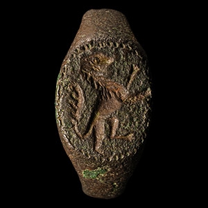 Roman Bronze Ring with Lion