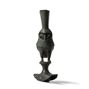 Romano-British Bronze Owl Candlestick
