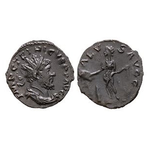 Ancient Roman Imperial Coins - Tetrius I - Salus AE  Antoninianus