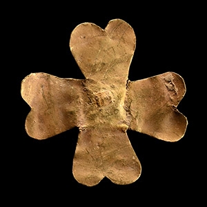 Medieval Gold Floral Cross Pilgrims Mount