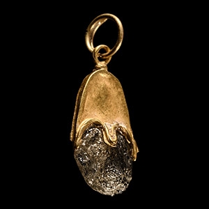Viking Age Gold Elf Shot Pendant