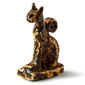 Egyptian Gold God Bastet Cat Amulet