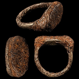 Egyptian Silver Signet Ring