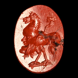 Roman Red Jasper Gemstone with Gryllos