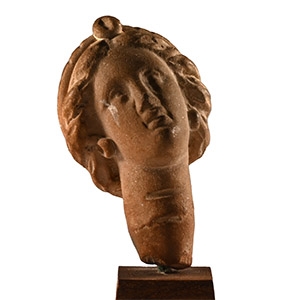 Greek Terracotta Head of a Goddess