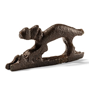 Roman Bronze Knife Handle Section