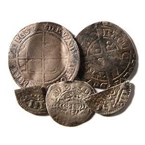 English Medieval Coins - Medieval to Tudor - Mixed AR Coin Group [6]