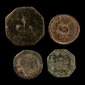 Byzantine Bronze Trade Weight Group