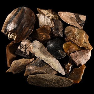 Stone Age Flint Scraper and Other Implement Group