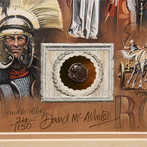 Roman Coin and Limited Edition Framed Print