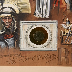 Roman Coin and Limited Edition Framed Print