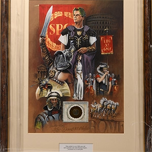 Roman Coin and Limited Edition Framed Print