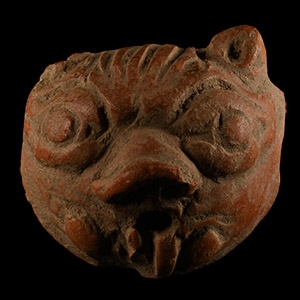 Chinese Terracotta Mythological Protome Mask