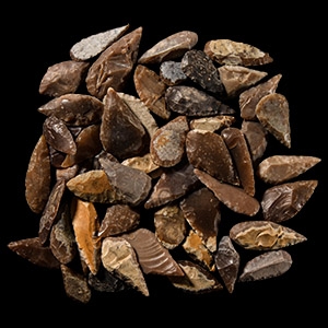 Stone Age Flint Leaf-Shaped Arrowhead Group