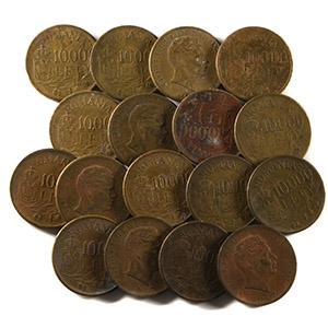 World Coins - Romania - Mihai - 10.000 Brass Lei Group [17]