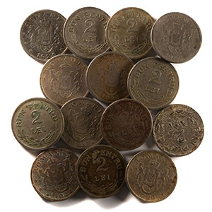 World Coins - Romania - Ferdinand I - 2 Lei Group [14]