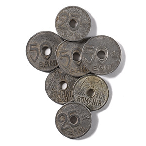 World Coins - Romania - Ferdinand I - 25 & 50 Bani Group [7]