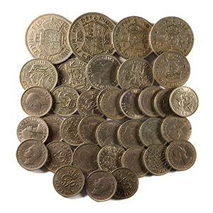 English Milled Coins - George VI & Elizabeth II - Mixed Issue Group [36]