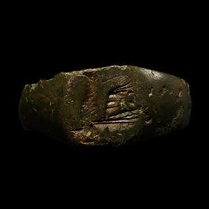 Roman Bronze Ring with Bird in Profile