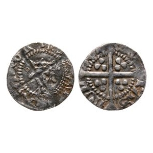 English Medieval Coins - Henry V - London - AR Halfpenny