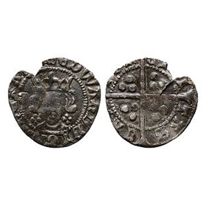English Medieval Coins - Edward IV - Canterbury, Archbishop Bourchier - AR Penny