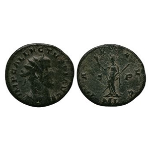 Ancient Roman Imperial Coins - Allectus - London - Pax AE Antoninianus