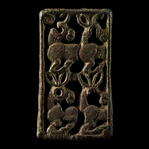 Scythian Fretwork Bronze Mount