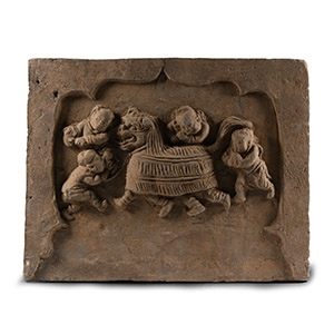 Chinese Song Temple Tile with Dragon