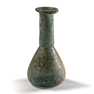 Roman Blue-Green Glass Ampulla