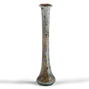 Roman Iridescent Glass Vial