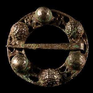 Medieval Large Silver Annular Brooch