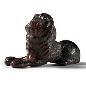 Roman Bronze Lion Statuette