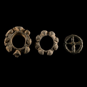 Iron Age Celtic Lead Wheel Money Group