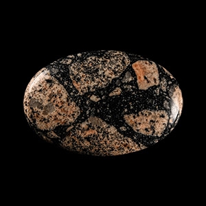 Natural History - English Polished Explosion Breccia Pebble
