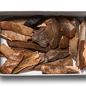 Stone Age Flint Knife Blade and Implement Group
