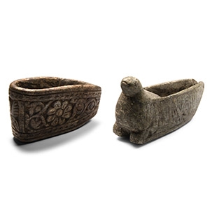 Stone Oil Lamp Group