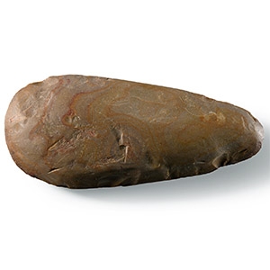 Large Stone Age French Flint Polished Handaxe