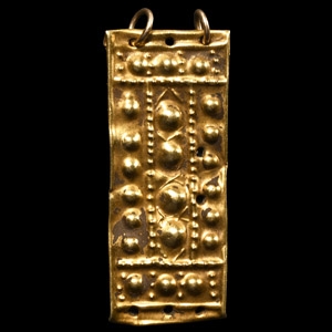 Proto-Etruscan Gold Repousse Mount with Bosses