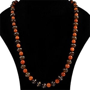South East Asian Agate and Carnelian Bead Necklace String