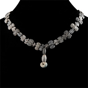 Western Asiatic Stone Butterfly Bead Necklace String
