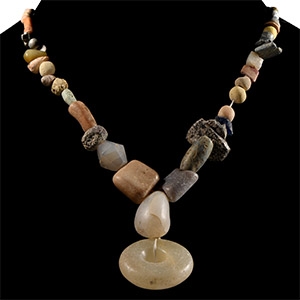 Western Asiatic Stone Bead Necklace String