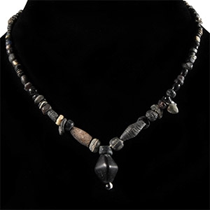 Roman Stone and Glass Bead Necklace String